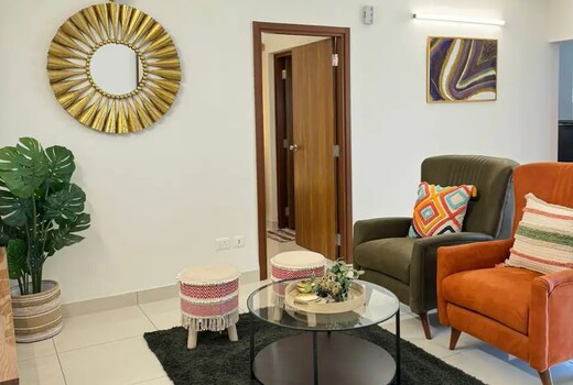 Classy 2BHK Near BLR Airport By Aizah Hospitality