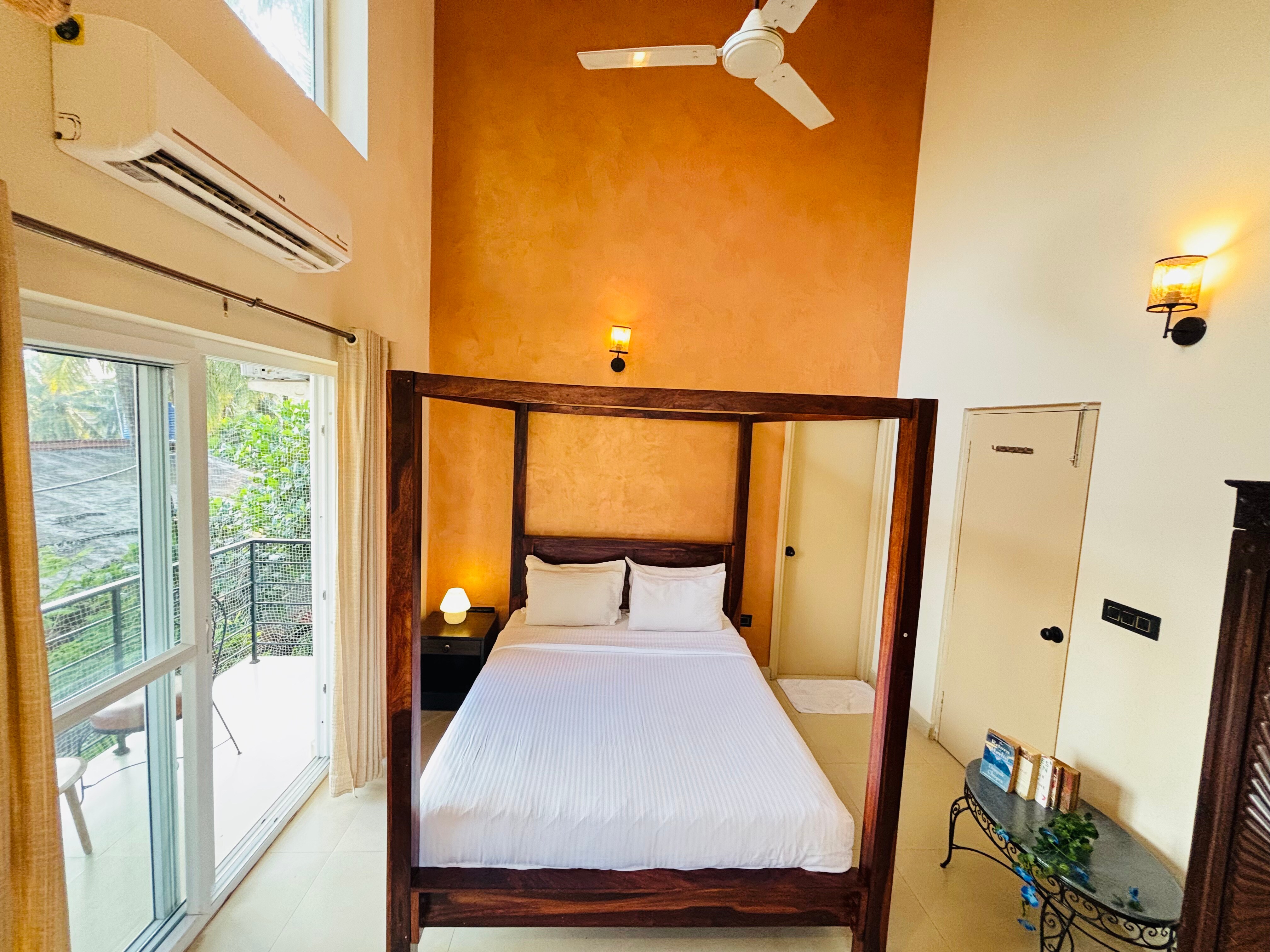 2 BHK Private Terrace Loft Style with Pool view Arpora