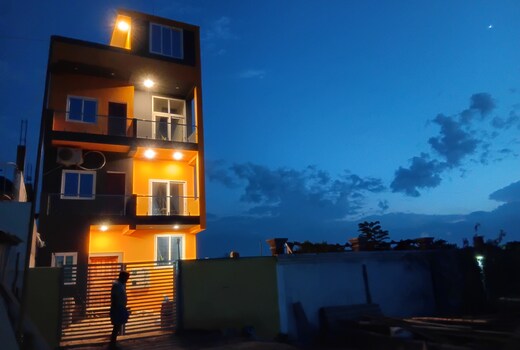 Orange and Grey Beach house