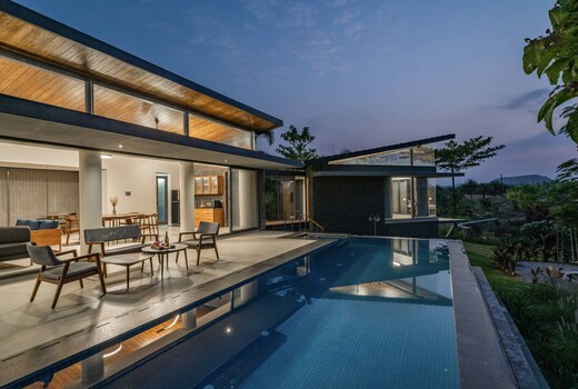 Aaramgharstays - 3BR Lakeshore w/Infinity pool & Jacuzzi