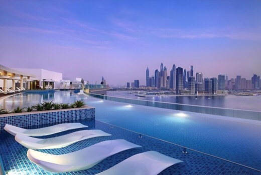ELIVAAS Curated 1BR Sea & Skyline Views in Seven Palm