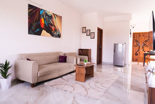 Spacious Modern 3BHK in E - City | Balcony View