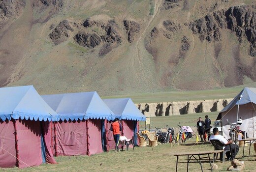 Garjha Hill Sight Sarchu | Tents & Restaurant