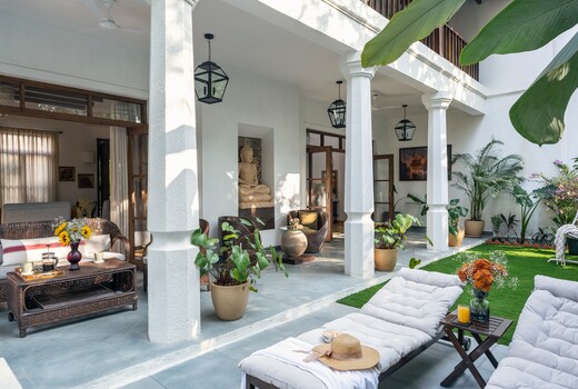 La Morena by The Blue Kite - 4BHK Indo Portuguese Villa with Private Pool Caretaker & Balcony (07)