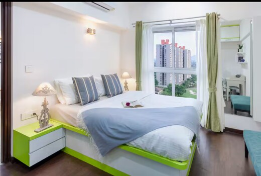 1BHK Golf View : Paranomic Golf Course View Apartment
