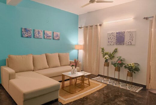 Cozy Breeze Ocean Inspired Spacious 2BHK Stay