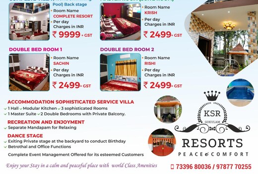 KSR GOKULAM RESORTS