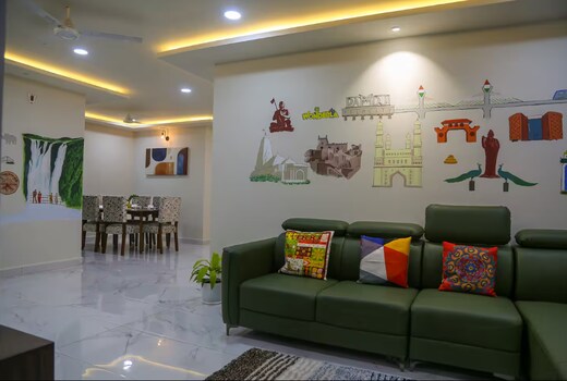Deccan Stays Cozy 3 BHK AC Home Wipro circle