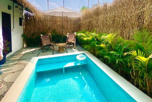 Glass house with pool in Lonavala by Miracle resort
