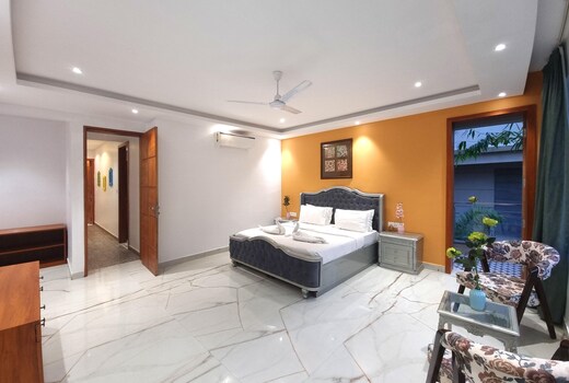 Coastal Living | 5BHK Rooftop Private Pool Villa | Baga | Goa