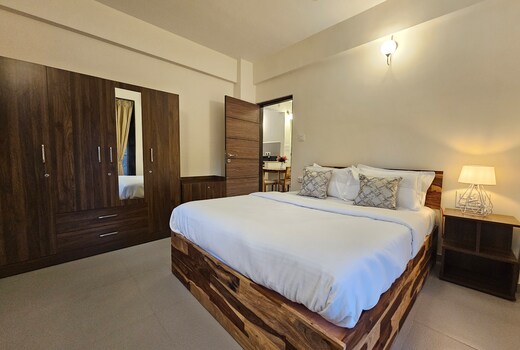 A307- 1 BHK Candolim Retreat with Pool and Kitchen