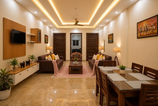 Lime Tree Palatial | Entire 2BHK Apartments @GolfCourse
