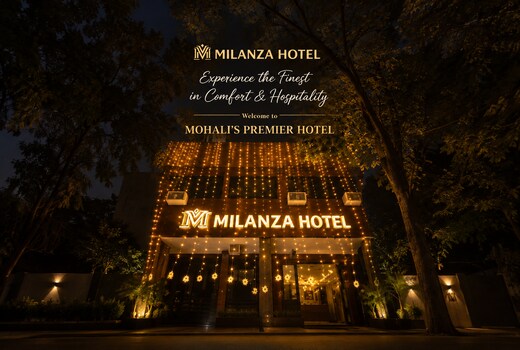 Hotel Milanza 1 min drive to Fortis Hospital, Mohali