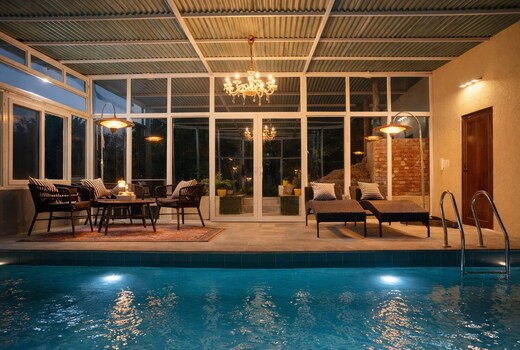Buransh Luxury Tent Retreat w Heated Pool in Majkhali