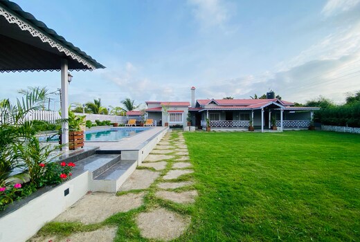 Green Bliss 3BHK with Pvt Pool by Stayvilla