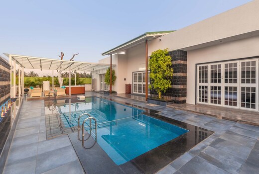 StayVista at Villa Cobblestone w/ Pool & Terrace
