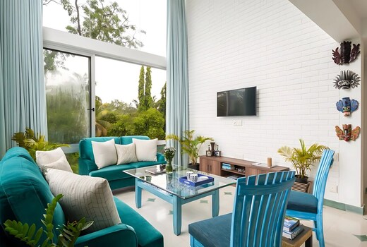 Chic 2BHK Duplex Apt w/ Pool | Near Beach by Savera Stays