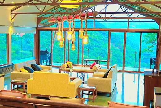 Swanky Glass House with luxurious interiors..
