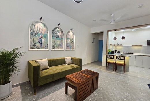 Candolim 1BHK Work Beach Long Stay Ready A104