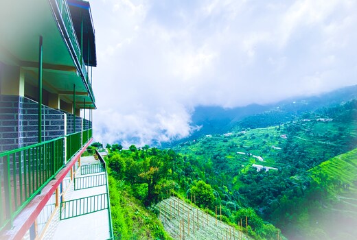 Pristine mountain lodge