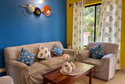 Modern cozy 2bhk Villa with Pool near Vagator Beach