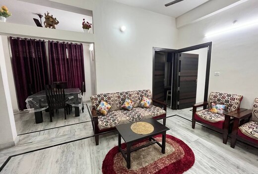 Pearl White | Entire Homely 3BHK Apartment
