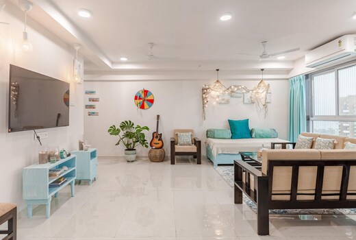 Spacious 2Bhk Ocean view l Designed Coastal boho