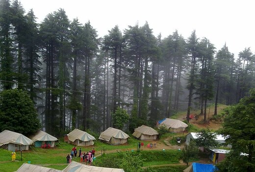 Tehri lake side camps