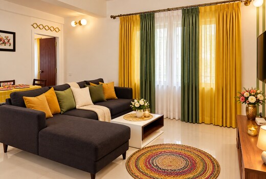 Peaceful 2 BHK in Siolim Private Pool Access
