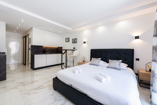 Large studio 50m Cannes beach terrace sea view