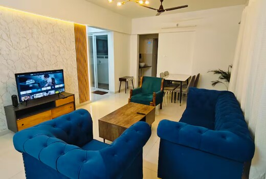 3bhk with Skylounge & pool
