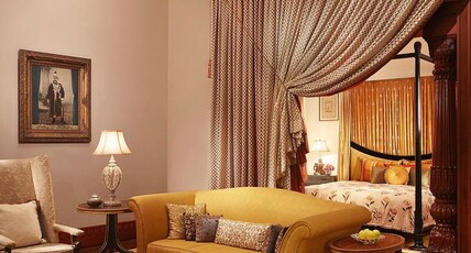 Rambagh Palace, Jaipur Room Type - Historical 1 Bedroom Suite Garden or Courtyard View King Bed with Bathtub