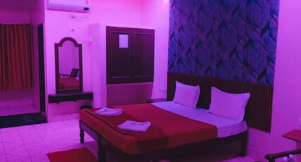 Arihantha Deluxe Lodge. Room Type - Double Bed AC Room