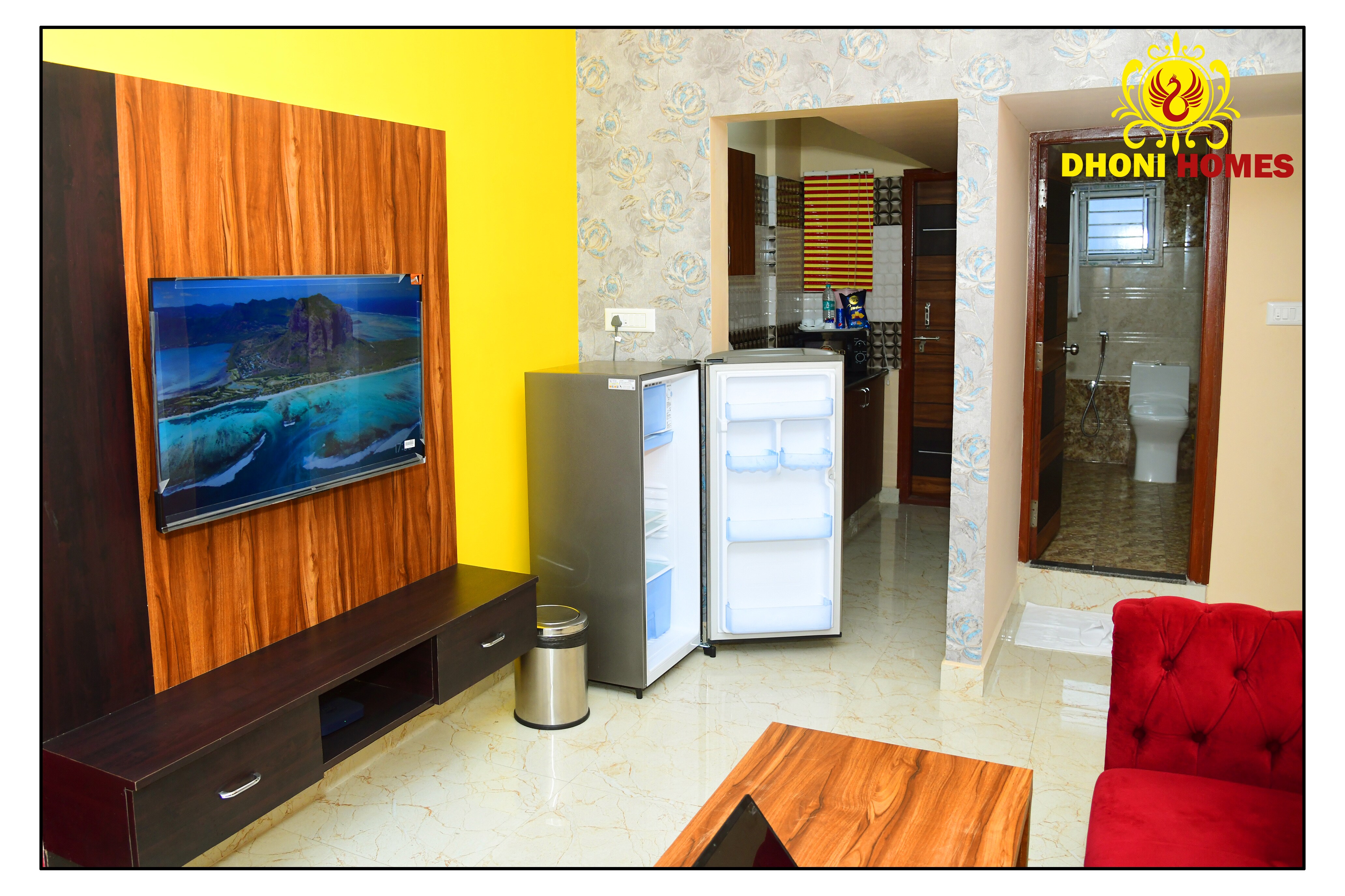 Dhoni Homes - Premium 1 BHK Service Apartment Manyata Tech Park - Tap to explore photos