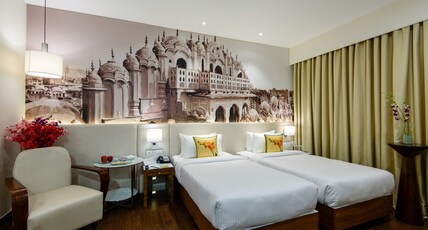 Regenta Central Jaipur Room Type - Deluxe Twin Room - Enjoy Happy Hour 1+1 mocktail 11am-7pm