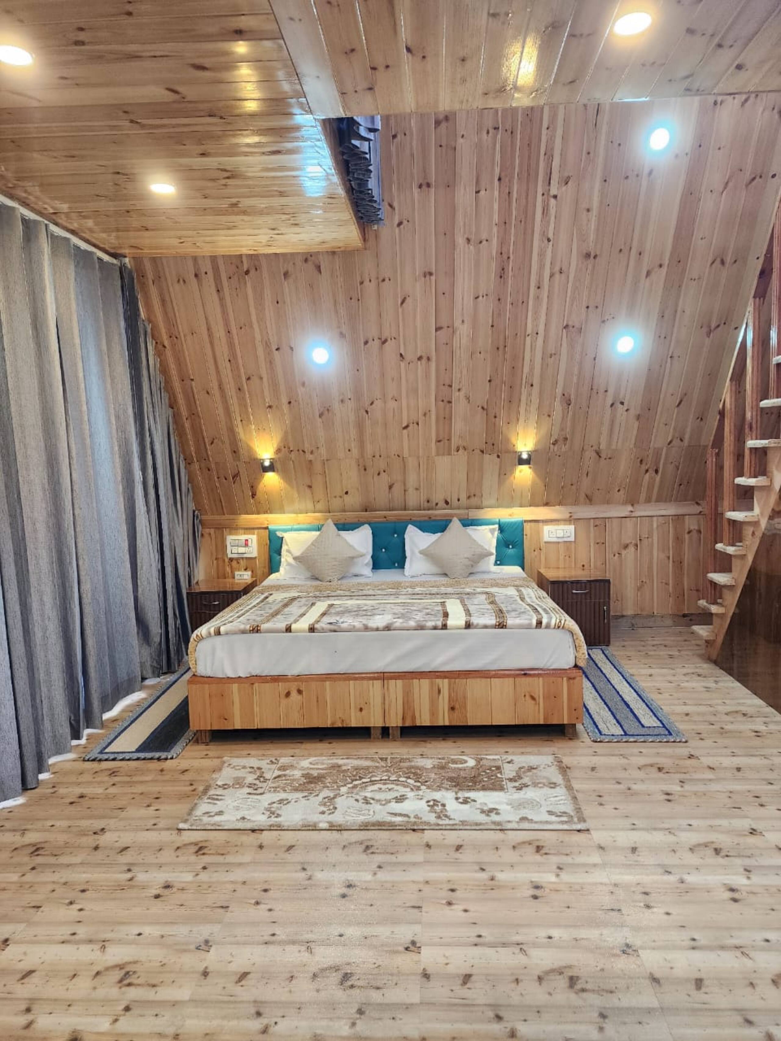 Wooden A Frame Cottage Sainj - Tap to explore photos