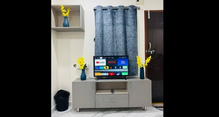 Charter Stays  1BHK with Terrace Garden in Kondapur Near HITEC City Room Type - The Rooftop Nest