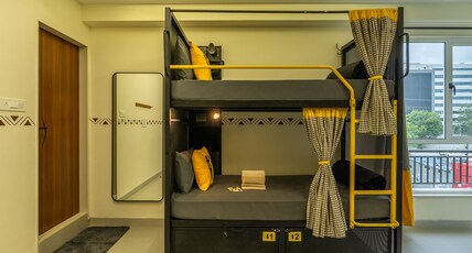 The Hosteller Indore Room Type - Bed in 6 Bed Mixed Dormitory with City