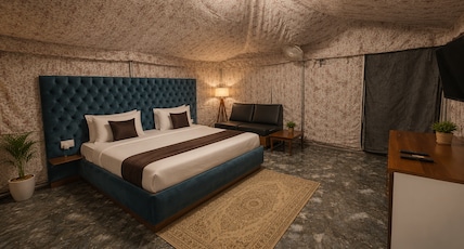 Salvan By Dharohar Room Type - King Tent with Balcony and Garden View Salvan By Dharohar Room Type - King Tent with Balcony and Garden View