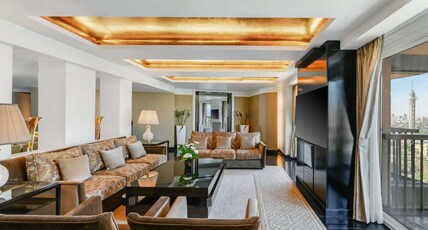 Sofitel Cairo Nile El Gezirah Room Type - Imperial Suite- 1 KingSize Bed, panoramic Nile view, living and dining room, private balconies Sofitel Cairo Nile El Gezirah Room Type - Imperial Suite- 1 KingSize Bed, panoramic Nile view, living and dining room, private balconies