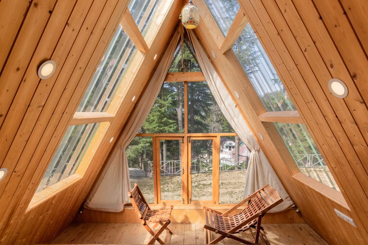 The Alpine Woods | A-frame Wooden Cottages - Tap to explore photos