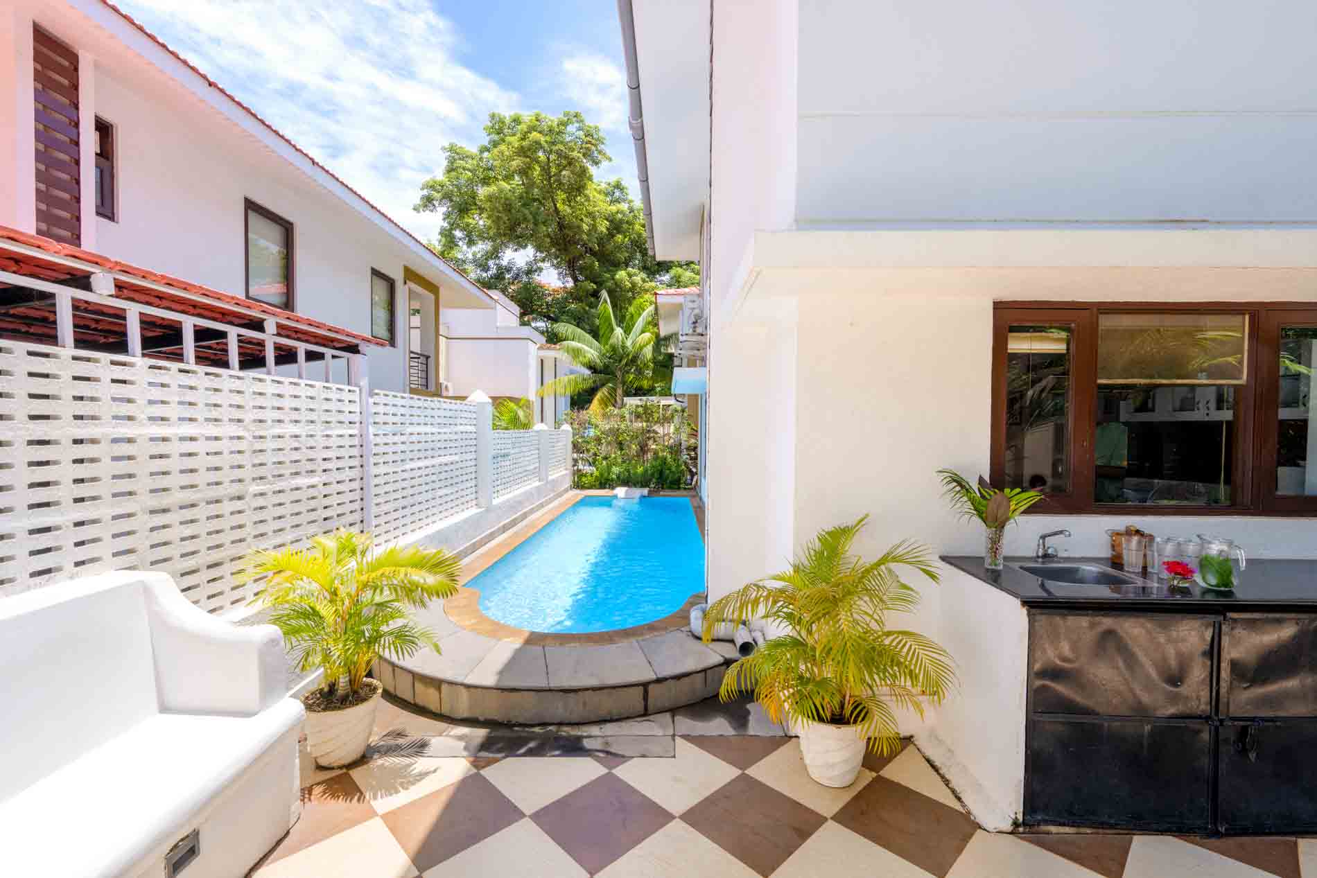 V are Family Three Solace | 3BHK serviced villa with Private pool in Candolim - Tap to explore photos