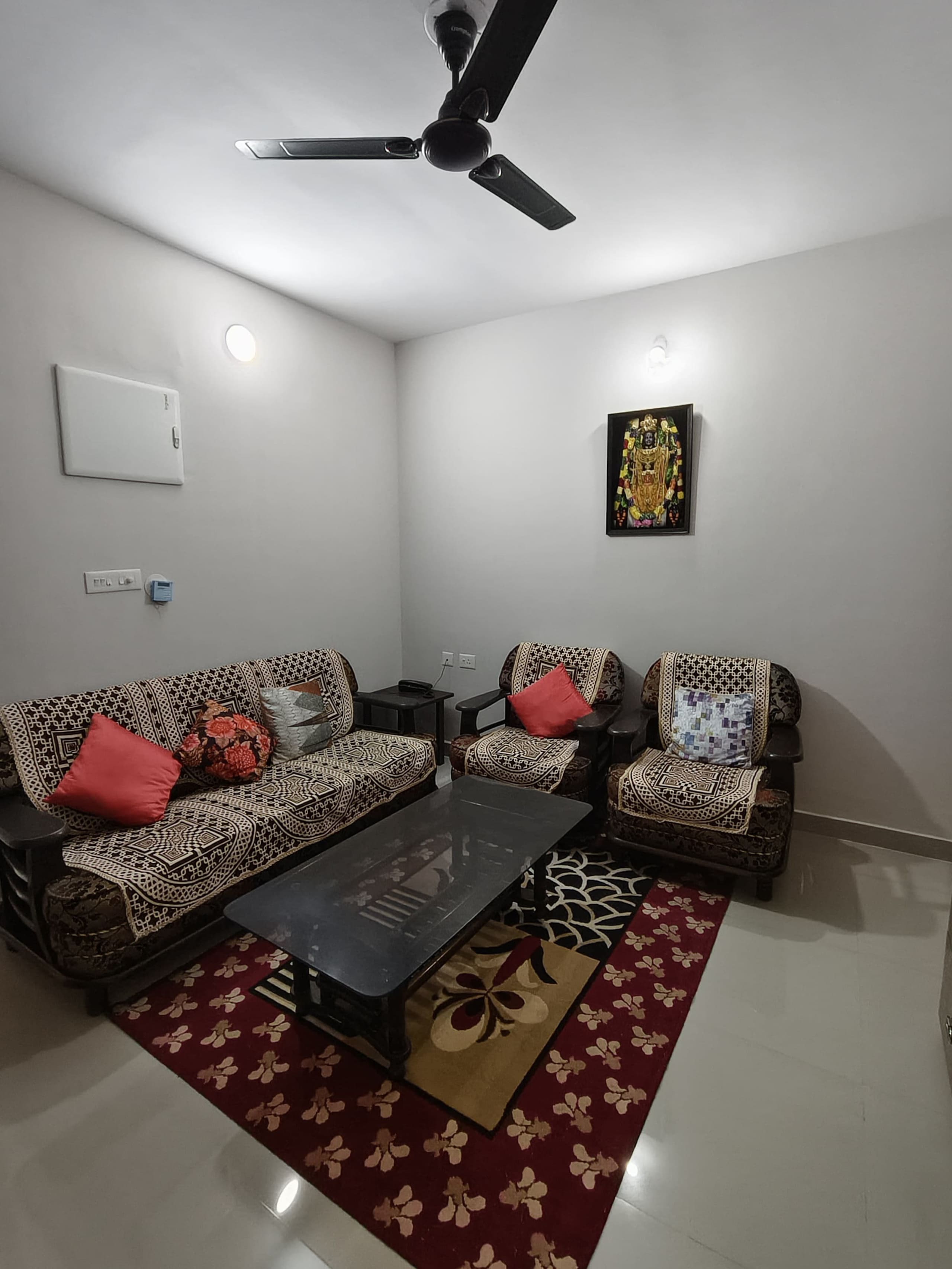 Hill View modern 2 BHK Bhubaneswar AC Kitchen - Tap to explore photos