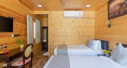 Vasant Kunj Nature Resort Room Type - Deluxe Wooden Cottage Twin Bed