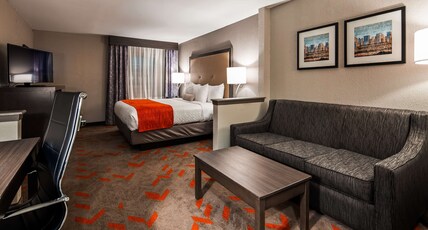 Best Western Plus North Joliet Room Type - Accessible - Suite King Bed, Mobility Accessible, Walk In Shower, Sofabed, Non-Smoking, Full Breakfa