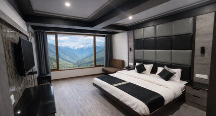 Hotel Victory  ( 5 mins walk from Mall Road ) Room Type - King Room with Mountain View