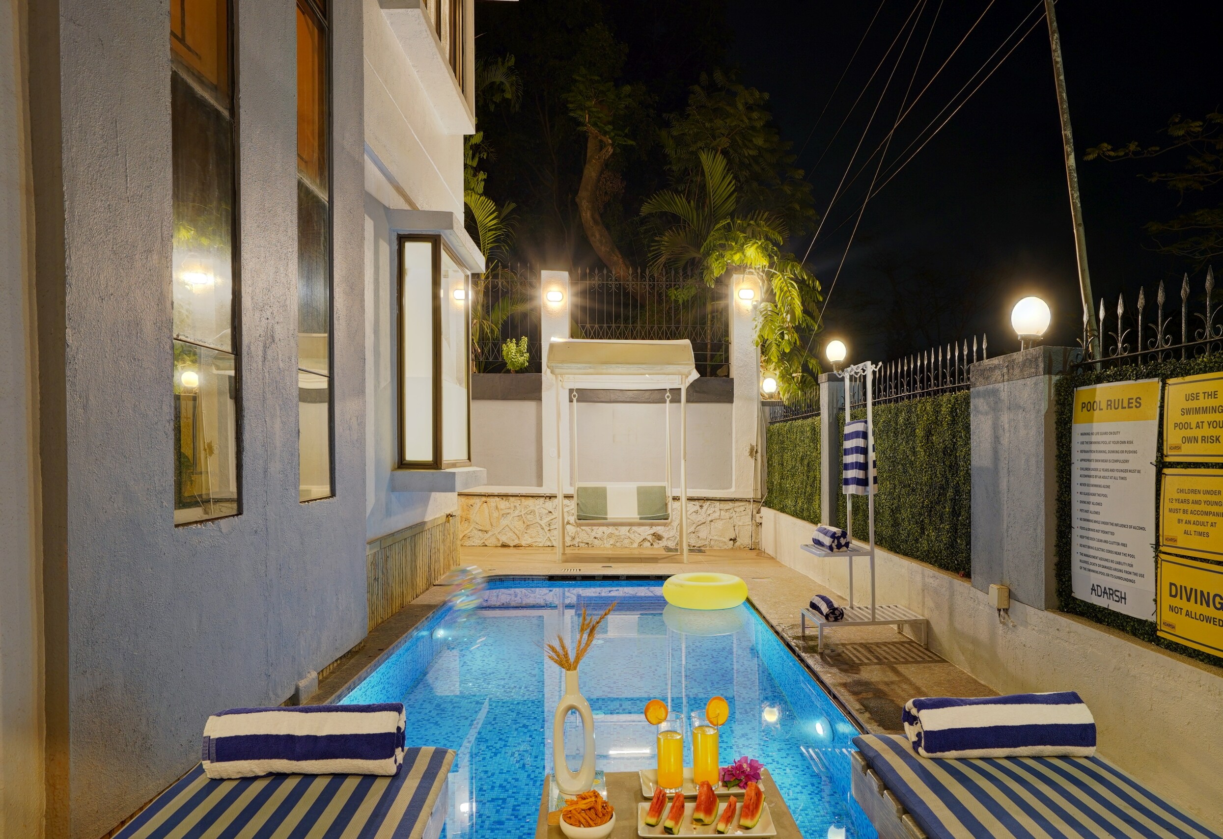 Elegant 2 BHK Pet-friendly Villa W/ Pvt Pool & Balcony - Tap to explore photos