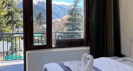 Tourist Hotel (10 Mins Walking from Mall), Manali Room Type - Standard Double Bedroom with mountain view balcony Tourist Hotel (10 Mins Walking from Mall), Manali Room Type - Standard Double Bedroom with mountain view balcony