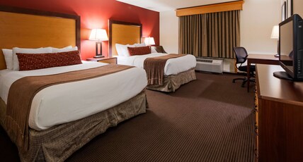 Best Western Plus Sidney Lodge Room Type - 2 Queen Beds, Non-Smoking, Pet Friendly Room, Work Desk, Microwave And Refrigerator, Full Breakfast Best Western Plus Sidney Lodge Room Type - 2 Queen Beds, Non-Smoking, Pet Friendly Room, Work Desk, Microwave And Refrigerator, Full Breakfast