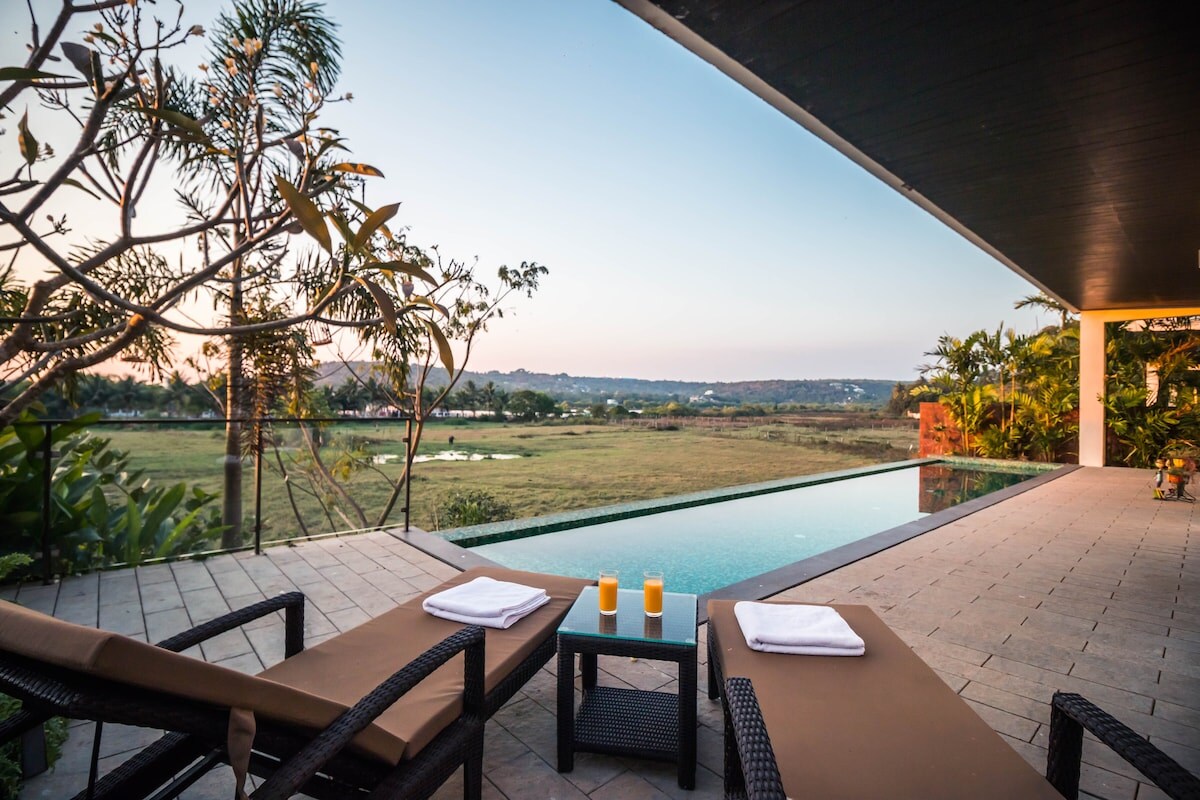 Hireavilla| Villa Sohonos - 3BHK Feild View Villa near LPK and Candolim Beach - Tap to explore photos